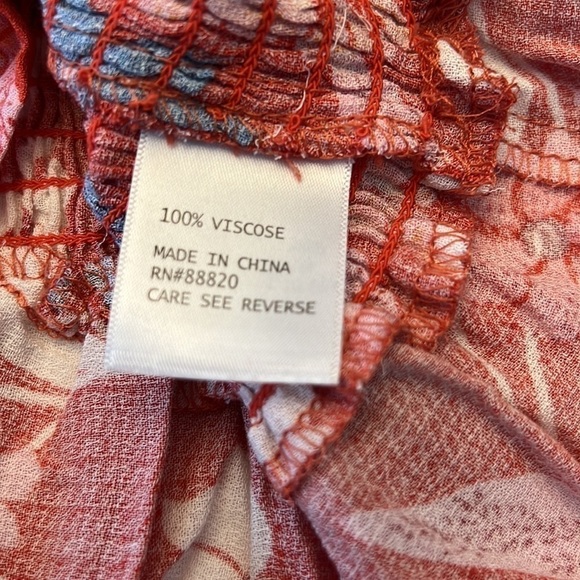 Cynthia Rowley Cinched Peplum Crop Trop Tie shoulders New NWT Size Small - Picture 4 of 8